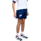 Short deportivo azul con cordón ajustable en la cintura y escudo del Club Nacional de Football estampado en la pierna izquierda.