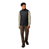 Chaleco negro Columbia Powder Lite II para hombre, con tecnología Omni-Heat de revestimiento térmico reflectante y aislamiento Thermarator de poliéster reciclado.