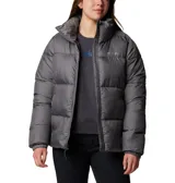 Campera inflada Columbia Puffect II Full Zip color negro, con cierre frontal, cuello alto y bolsillos laterales con cierre. Cuenta con aislamiento Thermarator™ y tejido impermeable.
