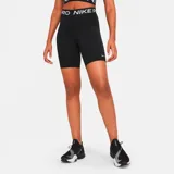 Short deportivo negro ajustado, marca Nike, modelo Pro 365, con logo en la pierna izquierda.