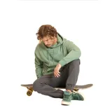 Canguro verde con capucha ajustable con cordón, bolsillo tipo canguro y logo Maui and Sons bordado en el pecho.