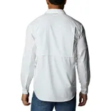Camisa de hombre Columbia Silver Ridge, color beige, de manga larga con botones para enrollar, dos bolsillos frontales con botón, ventilación en la espalda y protección solar UPF 50.