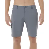 Bermuda Rip Curl Boardwalk Global Entry color gris con bolsillos laterales y traseros.