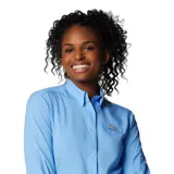 Camisa de manga larga Columbia Tamiami II LS Shirt color celeste, con tecnología Omni-Wick y Omni-Shade con protección solar UPF 40, aperturas de ventilación y tratamiento antimicrobiano.