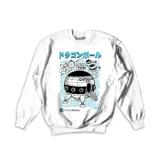 Buzo blanco de algodón con estampado de la cápsula espacial de Capsule Corp de Dragon Ball.