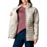 Campera acolchada Columbia Silver Falls II, color negro, con cierre frontal, cuello alto y bolsillos laterales con cierre.