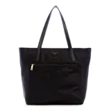 Bolso tote grande color negro de la marca Guess, modelo Jaxi.