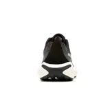 Zapatillas de running Merrell Morphlite para mujer, color negro con detalles en gris y suela blanca.