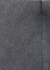Pantalón gris de calce ajustado con cintura elástica, detalles fruncidos en los tobillos y confeccionado en tejido elástico.