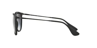 Lentes de sol polarizados de diseño moderno en color negro con lentes degradados.