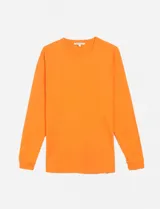Remera de manga larga naranja de algodón.