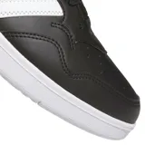Championes Adidas Hoops 4.0, color negro con detalles blancos, de estilo urbano.