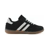 Zapatillas deportivas Le Groupe de hombre, color azul marino con detalles en celeste y suela marrón.
