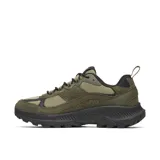 Championes de trekking Merrell Speed Strike 2 Trek, color verde oliva con detalles en negro. Capellada de malla transpirable con refuerzos sintéticos y de gamuza. Cordones 100% reciclados, forro de malla 100% reciclada y plantilla de espuma EVA extraíble. Entresuela de espuma EVA ligera y suela de goma adherente.