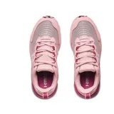 Championes Under Armour Charged Assert 9 Marble de mujer, color rosa con logo blanco. Diseñados para running, con amortiguación Charged Cushioning y capellada de malla.