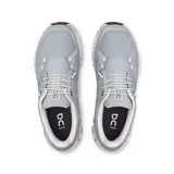 Championes urbanos On Running Cloud 6, color gris claro con detalles en blanco.
