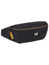 Riñonera o bolso de cintura Caterpillar color negro, con cierre de cremallera en el compartimento principal y bolsillo oculto con cremallera en el panel trasero. Cuenta con correa de cintura ajustable con hebilla de liberación rápida.