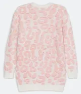 Buzo de mujer de manga larga, estampado animal print con textura de pelos. Marca Blue Steel, confeccionado en poliamida y acrílico.