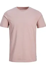 Camiseta de manga corta color mauve, con cuello redondo y fit regular, confeccionada en 100% algodón orgánico.