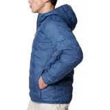 Campera de plumas Columbia Delta Ridge II Down, color negro, con capucha y forro termorreflectante Omni-Heat. Resistente al agua y con tecnología Heat Seal para mantener el calor.