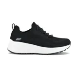 Championes Skechers BOBS Sport Sparrow 2.0, color negro, de estilo casual y deportivo, con cordones elásticos y plantilla Memory Foam.