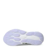 Championes de running New Balance modelo 460 para mujer, color negro con malla transpirable. Presenta el logo 'N' lateral en tono violeta con borde iridiscente y entresuela blanca gruesa.