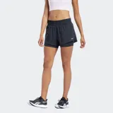 Short de ciclismo negro de tiro alto para mujer, con cinturilla cruzada elástica y tecnología Speedwick para absorción del sudor.