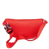 Riñonera roja Converse All Star Sling Pack con logo circular de la marca en blanco y negro.