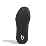 Championes de básquet Adidas Dame Certified 3.0, color negro con detalles en blanco.