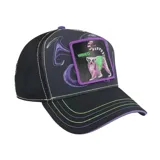 Gorra unisex con diseño de un gato colorido, ajustable, hecha de mezcla de poliéster y algodón.
