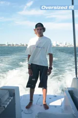 Camiseta celeste con estampado frontal y trasero con el texto "Ittai Stars" en color rojo y azul.