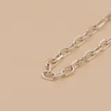 Cadena de plata 925 con eslabones tipo forcé.