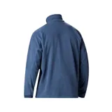 Campera polar Columbia Fast Trek II para hombre, color azul, con cierre frontal completo, cuello alto, bolsillos laterales con cierre y logo bordado en el pecho.