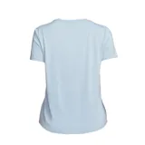 Remera deportiva Nike One Classic de mujer, color rosa, con logo reflectivo en el pecho y tecnología Dri-FIT.