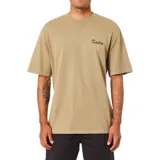 Remera color beige con cuello redondo y logo Katin bordado en el pecho.