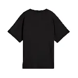 Remera negra de corte relajado con logo de Puma Athletics estampado en el pecho.