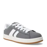 Championes urbanos unisex Push Maxer, color gris con detalles en blanco y suela marrón.