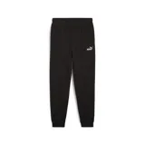 Pantalón de jogging Puma ESS N°1, color negro, con logo estampado en blanco en el muslo izquierdo.