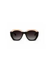 Lentes de sol con estructura ligera, diseño atemporal y protección 100% UV, en tonos marrón y negro.