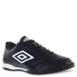 Championes de fútbol sala Umbro Classico II IC, color negro con logo blanco.