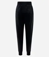 Pantalón deportivo verde oliva confeccionado en microfibra con cintura elástica.
