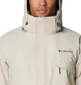 Campera Columbia 3 en 1 color azul marino, con capa exterior impermeable y transpirable, tecnología termorreflectante Omni-Heat™ y forro polar interior. Capucha desmontable y ajustable, puños y dobladillo ajustables, bolsillos con cremallera y protector de barbilla.