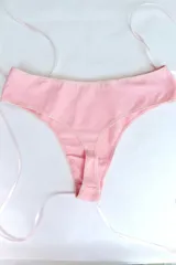 Colaless blanco de tiro alto confeccionada en algodón elastizado.