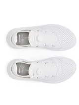 Zapatillas deportivas Under Armour modelo SlipSpeed Trainer, color blanco, unisex. Diseño slip-on con ajuste BOA y capellada perforada para mayor ventilación. Ideales para entrenamiento y uso diario.