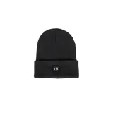 Gorro de punto acrílico negro, suave y transpirable, diseñado para proporcionar comodidad y calidez.