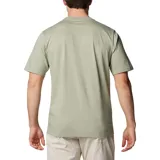 Remera de hombre Columbia de manga corta, color negro, con logo de la marca estampado en el pecho y en la manga.