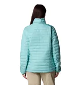 Campera acolchada Columbia Silver Falls II, color negro, con cierre frontal, cuello alto y bolsillos laterales con cierre.