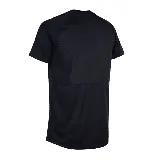 Camiseta deportiva Topper REC II de poliéster color negro, con cuello redondo y logo de la marca estampado en el pecho.