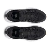 Championes Under Armour unisex, color negro con detalles en gris y suela blanca con detalles en marrón.