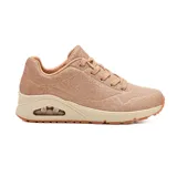 Championes Skechers Street Uno - Glitter Bomb color rosa con glitter.